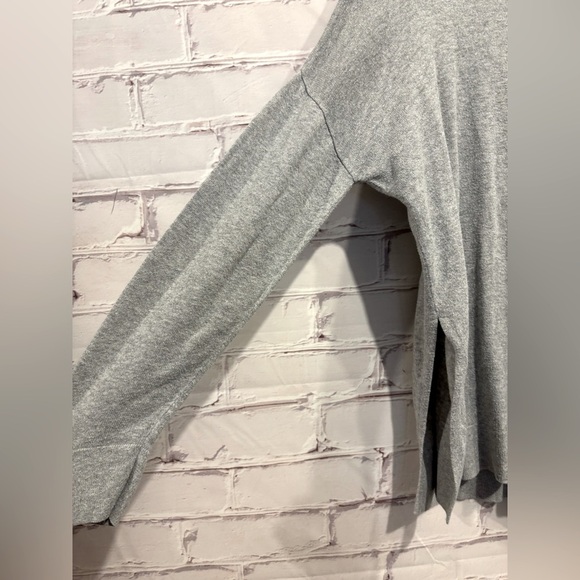 Eileen Fisher Light Gray High Neck Organic Cotton Sweater – Size XS - Picture 2 of 3